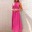 Robe midi élégante à épaule unique