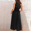 Robe midi élégante à épaule unique