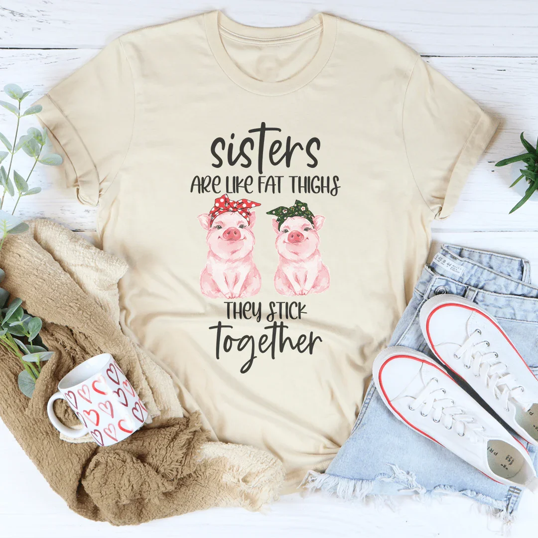Las hermanas son como muslos camiseta