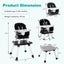 6-in-1 Convertible Baby High Chair - Black