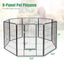 8-Panel Heavy Duty Pet Playpen with Door - 48 Inches