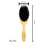 Brosse à cheveux en bois de hêtre Dural avec coussin en caoutchouc et poils de sanglier