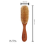 Brosse à cheveux ovale en bois de poirier Dural avec poils naturels