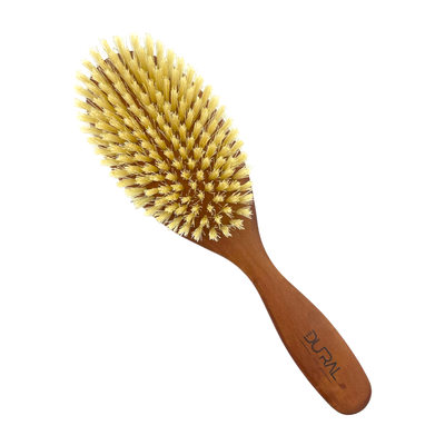 Dural Pear Wood Hair Brush with Natural Bristles - 10 Rows