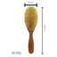 Dural Pear Wood Hair Brush with Natural Bristles - 10 Rows