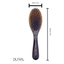 Brosse à cheveux en bois d'orme avec épingles en bois