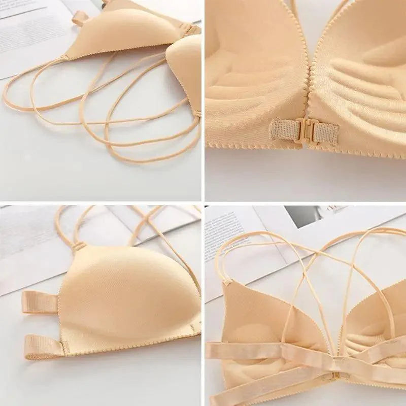 Sostenedor Elegante Sin Aros con Cierre Frontal para Comodidad Diaria