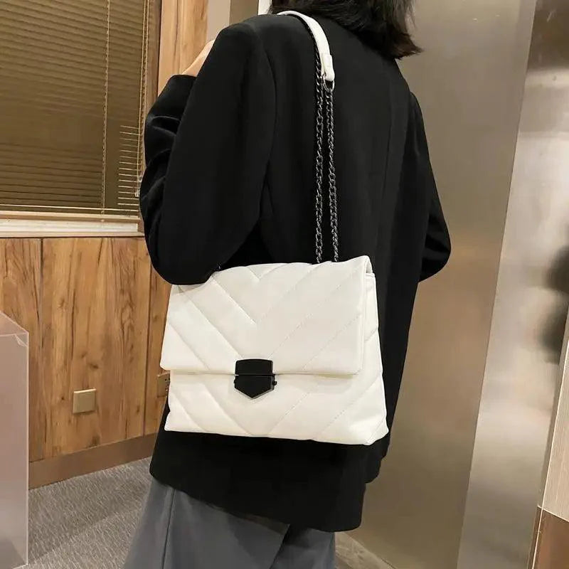Sac à bandoulière élégant en PU cuir pour femmes