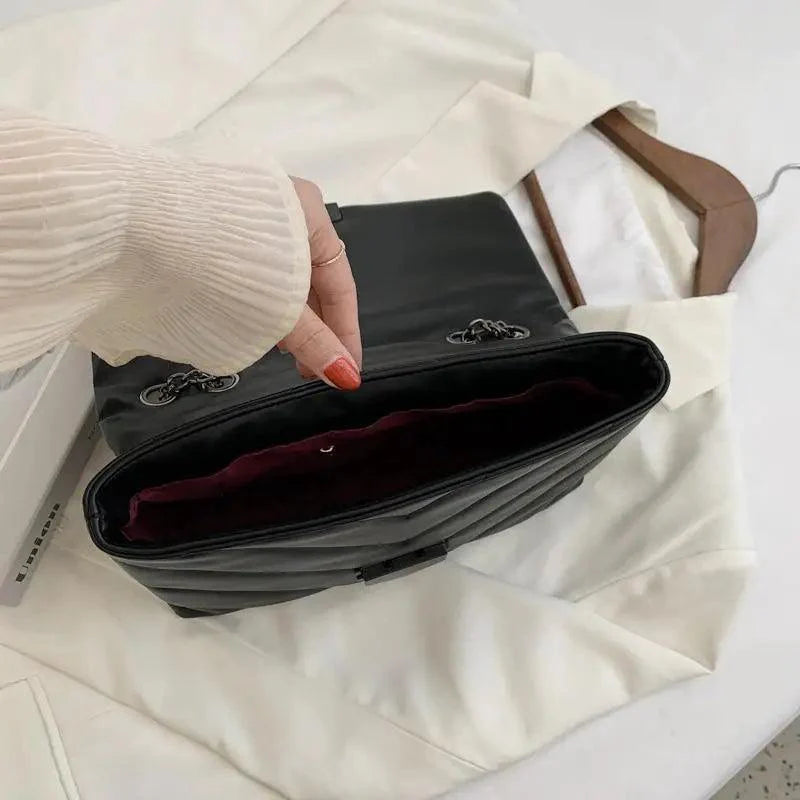 Sac à bandoulière élégant en PU cuir pour femmes