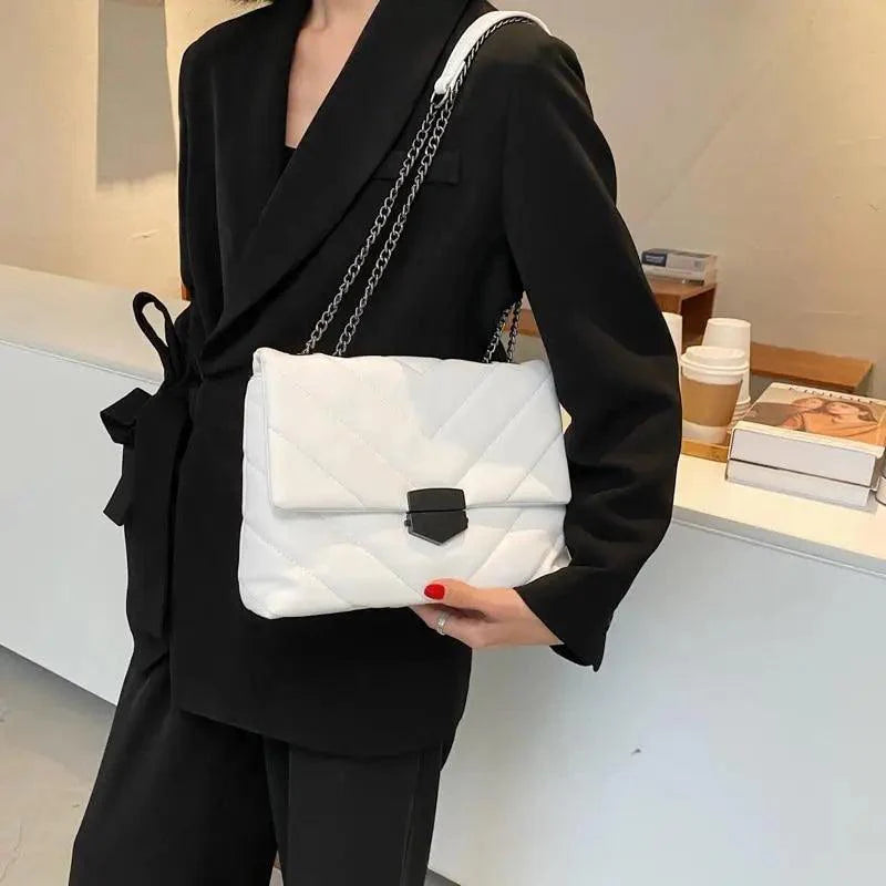 Sac à bandoulière élégant en PU cuir pour femmes