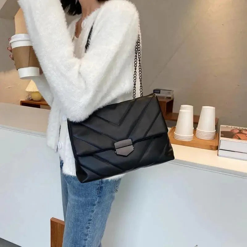 Sac à bandoulière élégant en PU cuir pour femmes