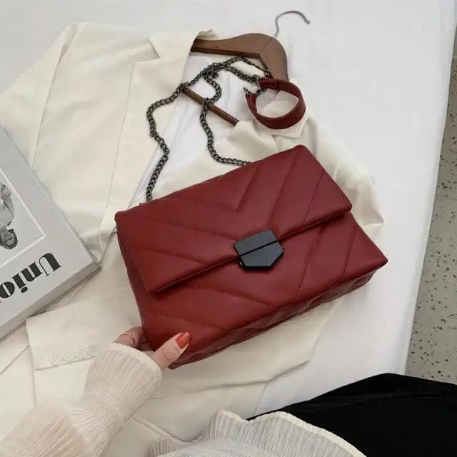 Sac à bandoulière élégant en PU cuir pour femmes