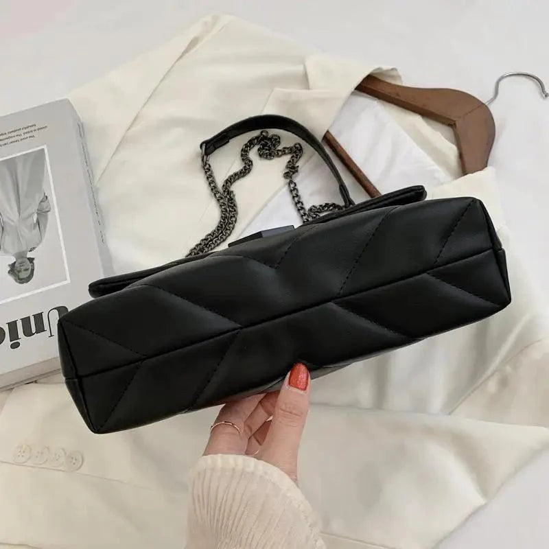 Sac à bandoulière élégant en PU cuir pour femmes