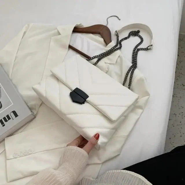 Sac à bandoulière élégant en PU cuir pour femmes