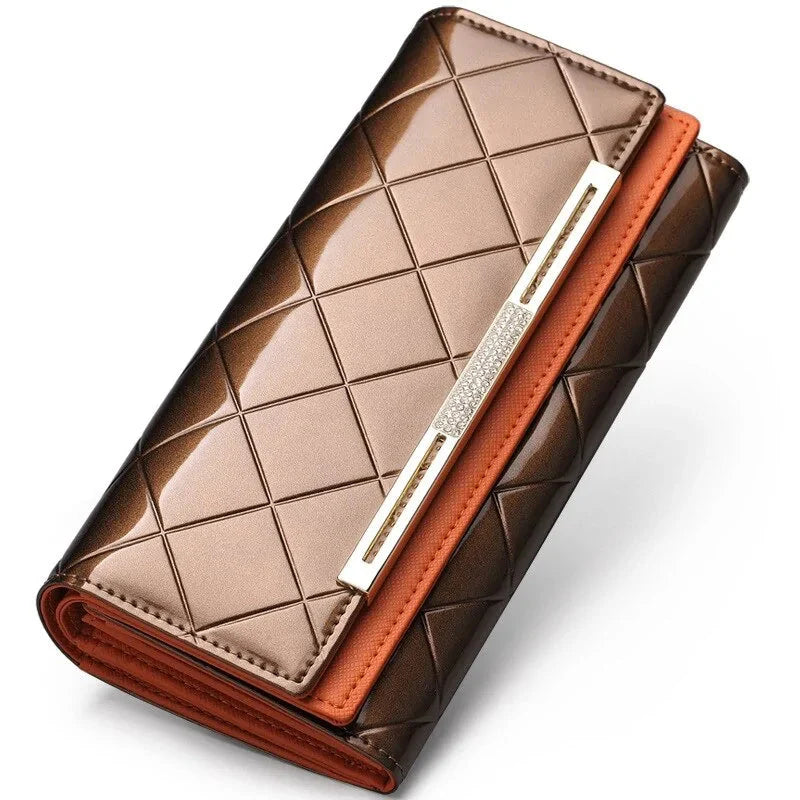 Cartera de Fiesta de Cuero de Vaca para Mujeres de Lujo