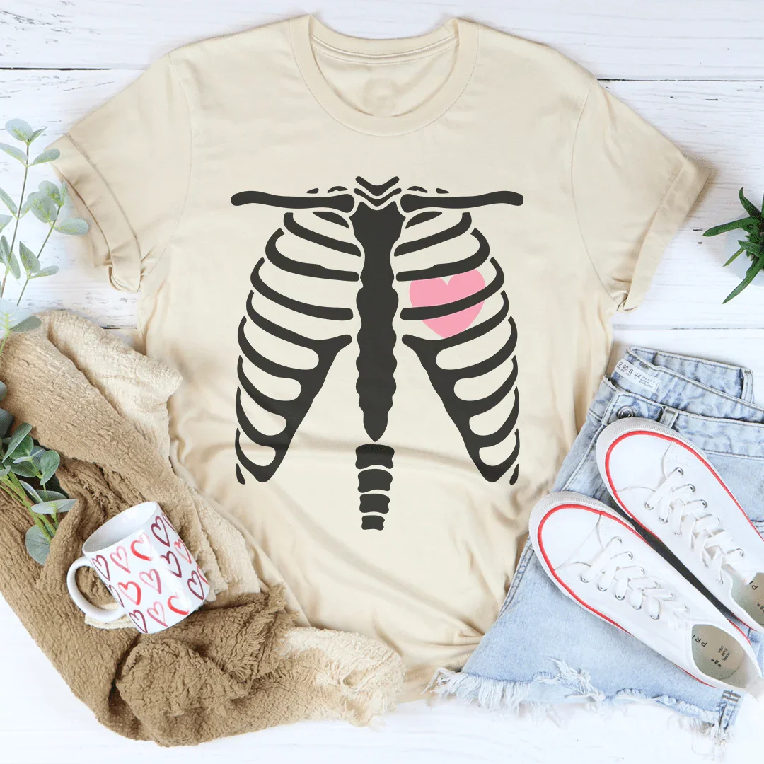 Skeleton With Heart T-Shirt