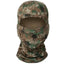 Cubierta de cara completa y calentador de cuello de camuflaje premium para esquí