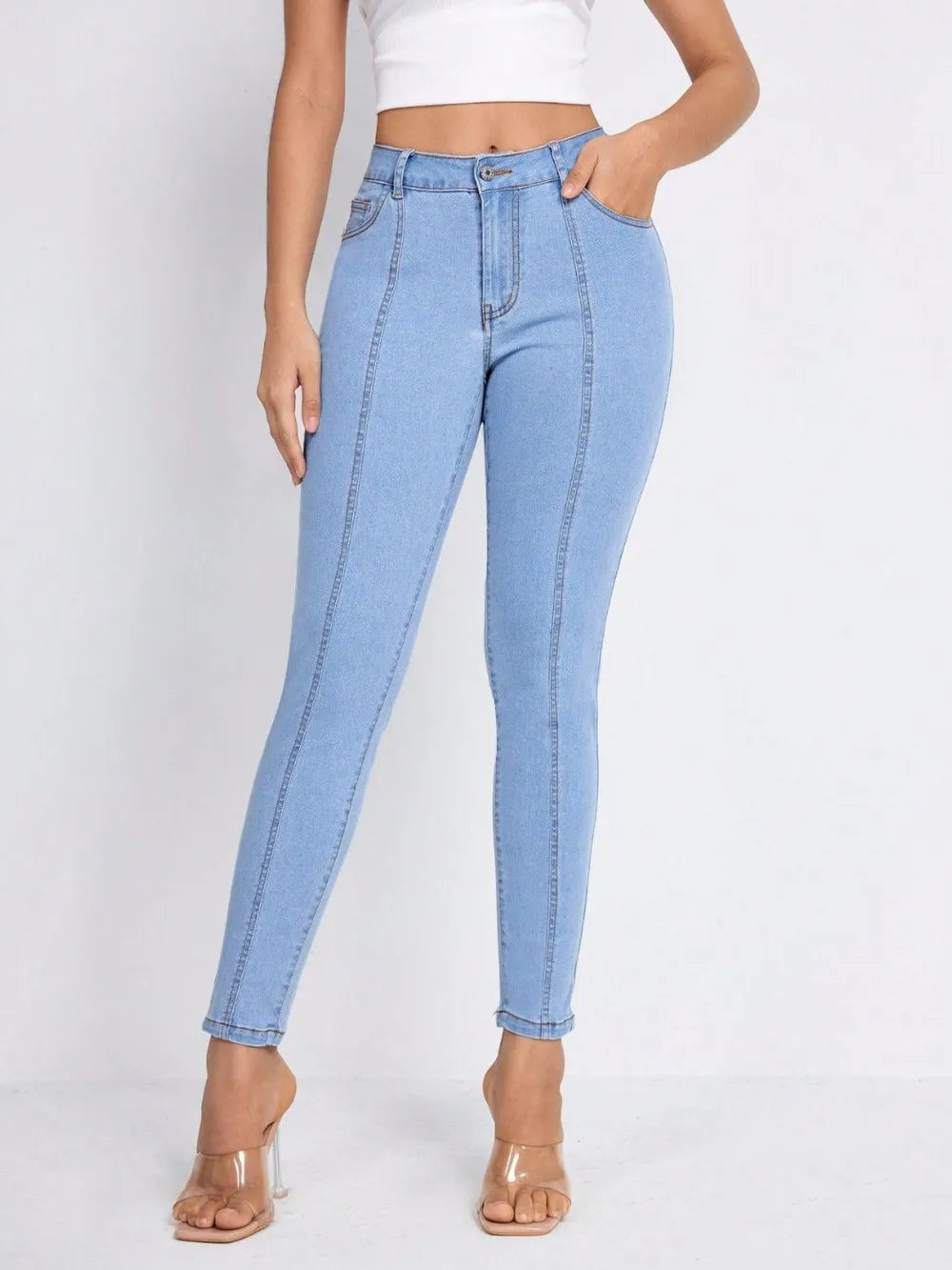 Jeans Skinny Premium con Bolsillos