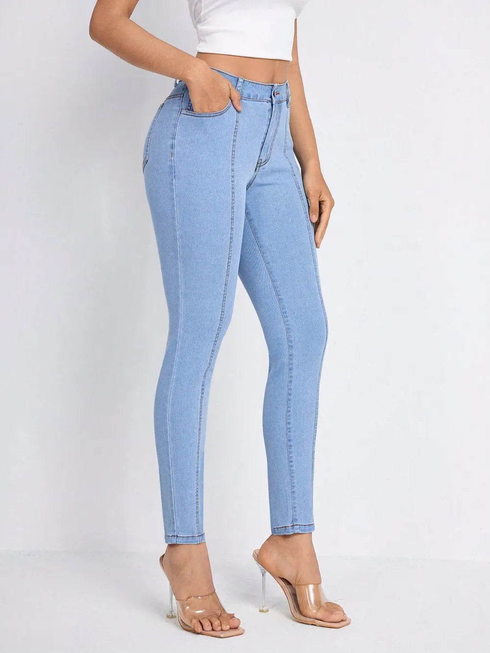 Jeans Skinny Premium con Bolsillos