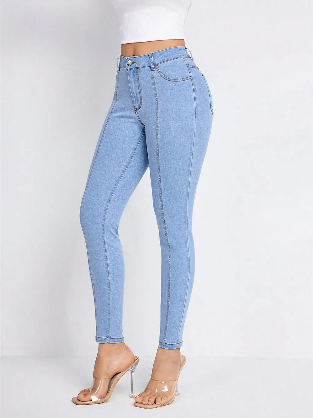 Jeans Skinny Premium con Bolsillos