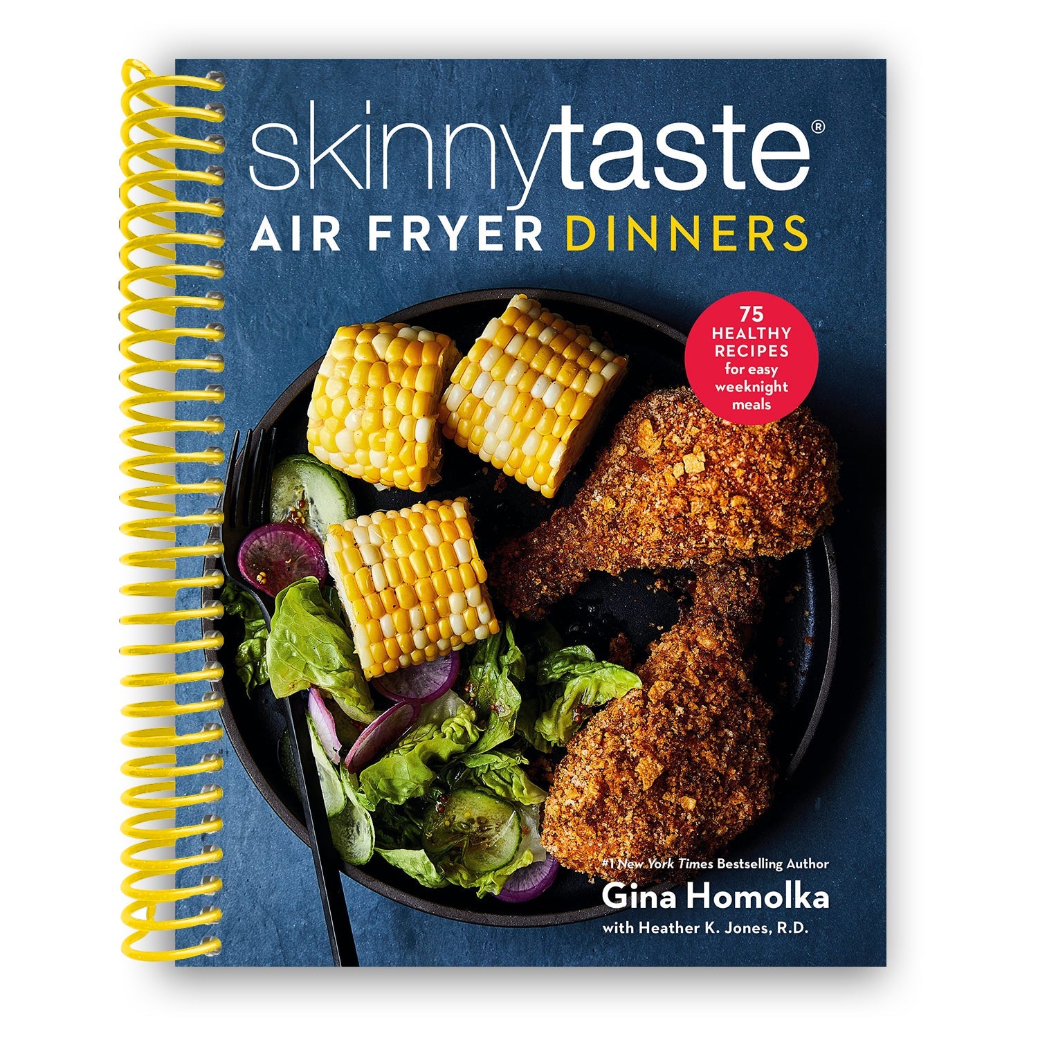 Skinnytaste Air Fryer Dinners: 75 Healthy Recipes for Easy Weeknight Meals: A Cookbook (Spiral Bound) - Korvel