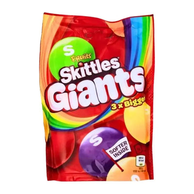 Skittles Fruits Giants – Extra-Large Fruity Chewy Candy 132g Bag