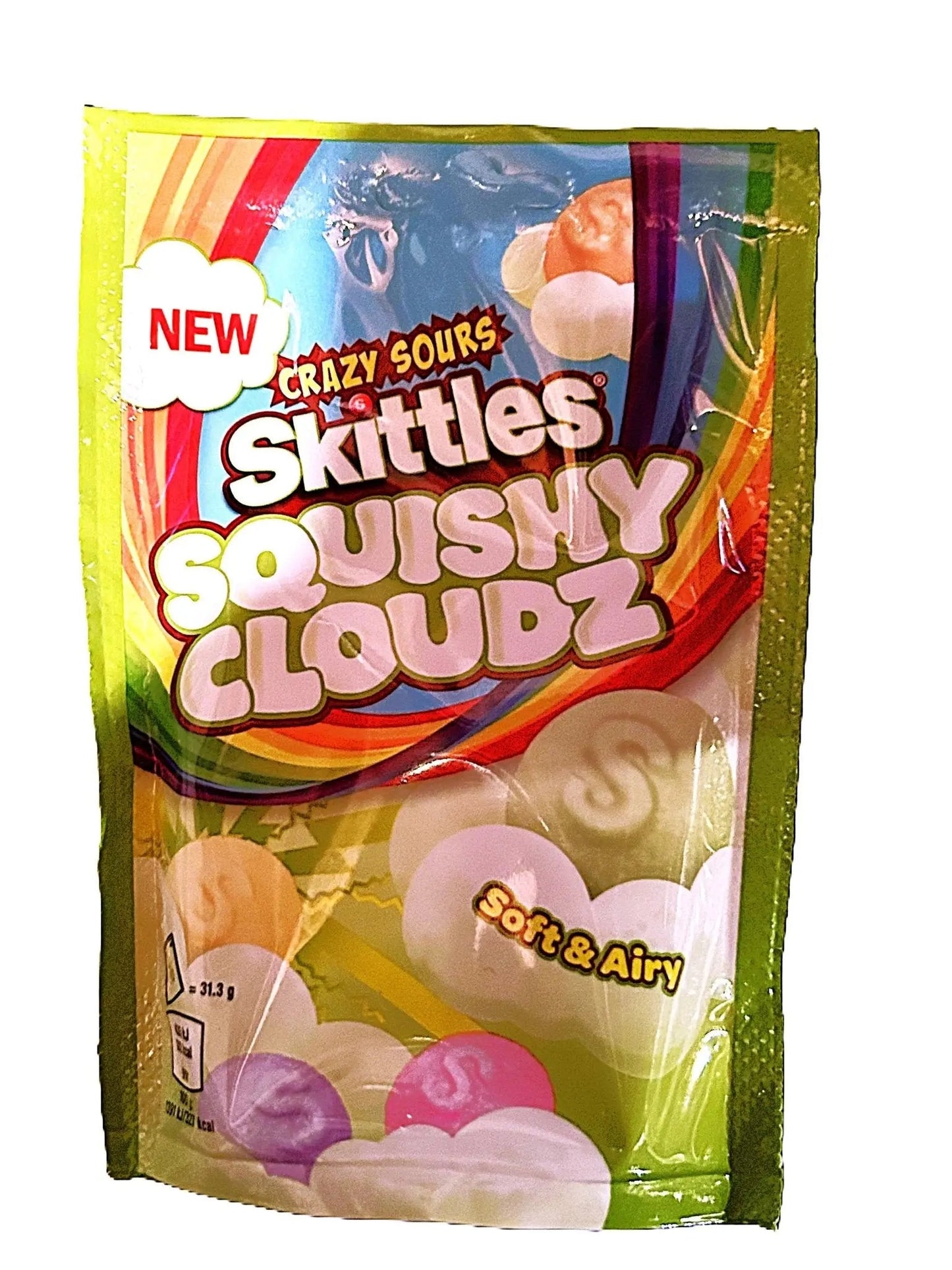 Skittles Squishy Crazy Cloudz Sour Gummies 94g Bag