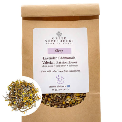 Sleep Tea – Lavender, Chamomile, Valerian & Passionflower Blend