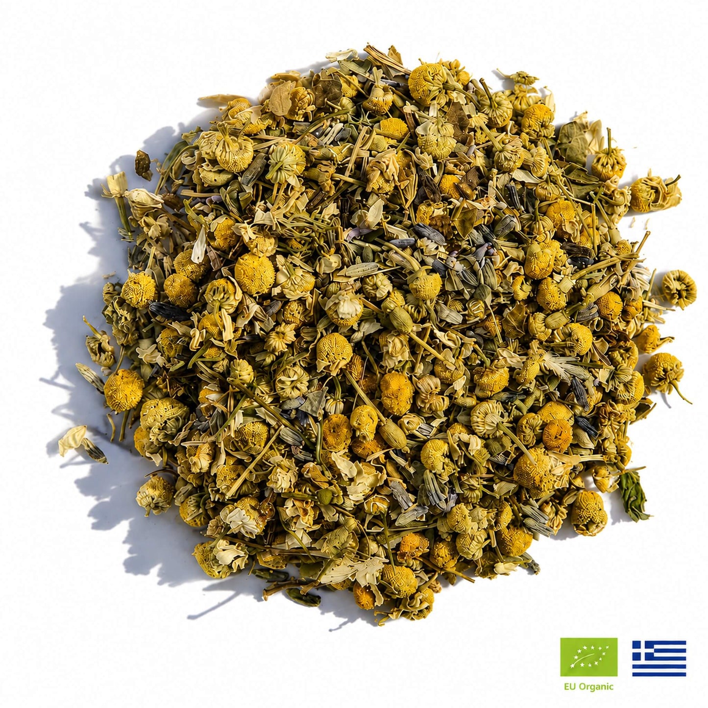 Mezcla de té calmante para dormir: lavanda, manzanilla, valeriana y pasiflora