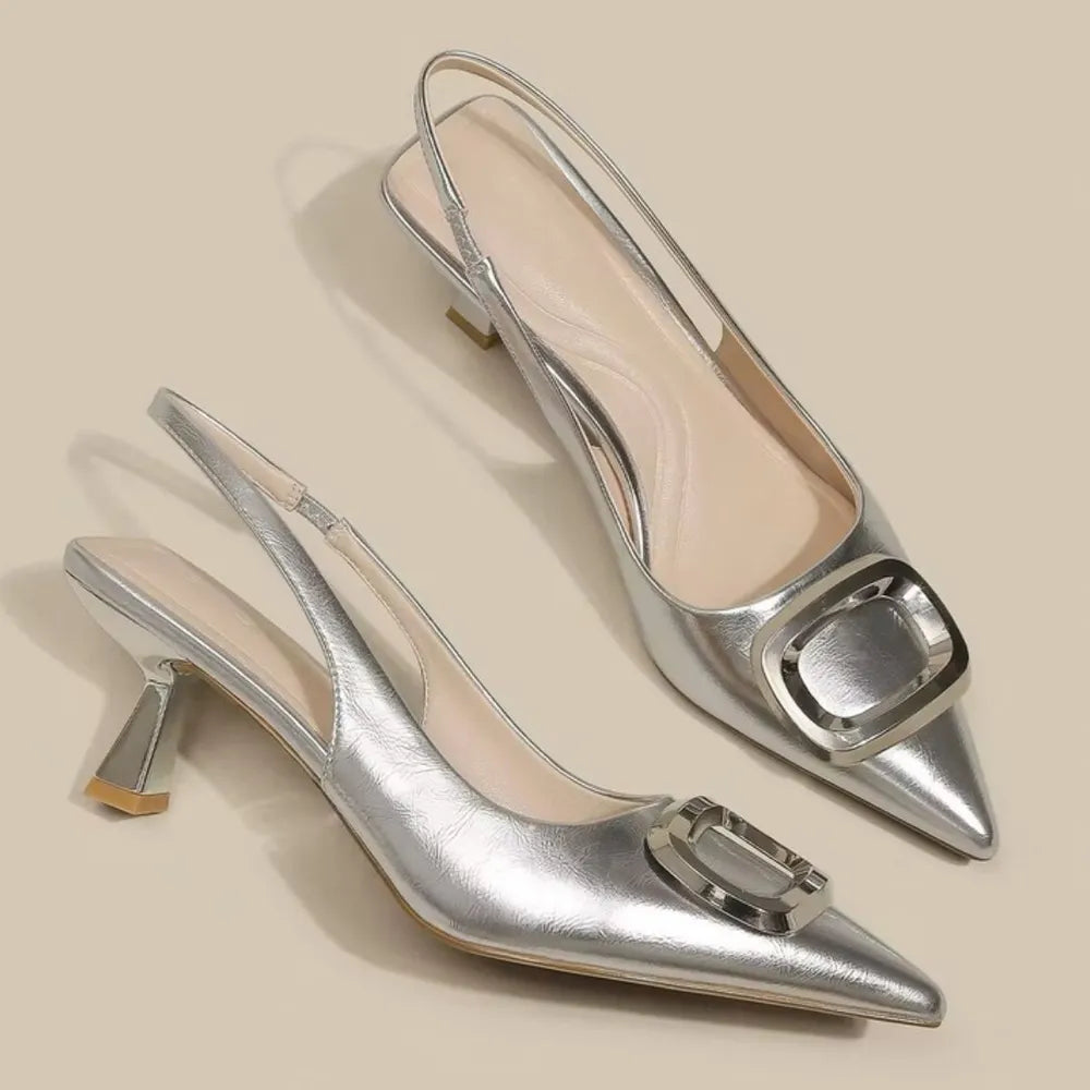 Elegant Slingback Pointed Toe Pumps