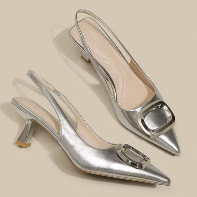 Elegant Slingback Pointed Toe Pumps