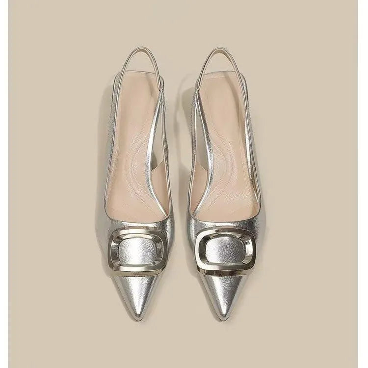 Elegant Slingback Pointed Toe Pumps