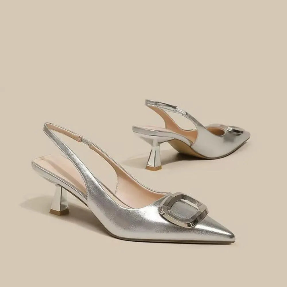 Elegant Slingback Pointed Toe Pumps