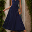 Elegant Slit Halter Neck Dress