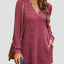 Slit Notched Pocketed Long Sleeve T-Shirt - Korvel
