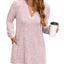 Slit Notched Pocketed Long Sleeve T-Shirt - Korvel