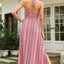 Vestido Halter Impreso con Abertura Elegante