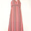 Vestido Halter Impreso con Abertura Elegante
