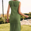 Slit Round Neck Sleeveless Sweater Dress - Korvel
