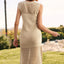 Slit Round Neck Sleeveless Sweater Dress - Korvel