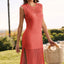 Slit Round Neck Sleeveless Sweater Dress - Korvel