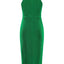 Slit Ruched Mock Neck Sleeveless Dress - Korvel