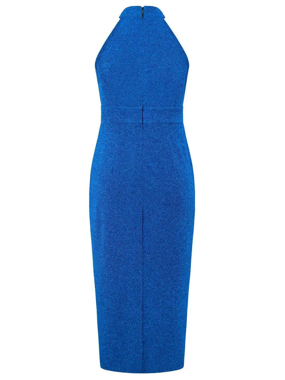 Slit Ruched Mock Neck Sleeveless Dress - Korvel
