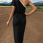Elegant Slit Single Shoulder Midi Dress