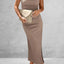 Slit Tube Midi Dress - Korvel