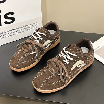 Versatile Flat-Bottomed Breathable Casual Sneakers