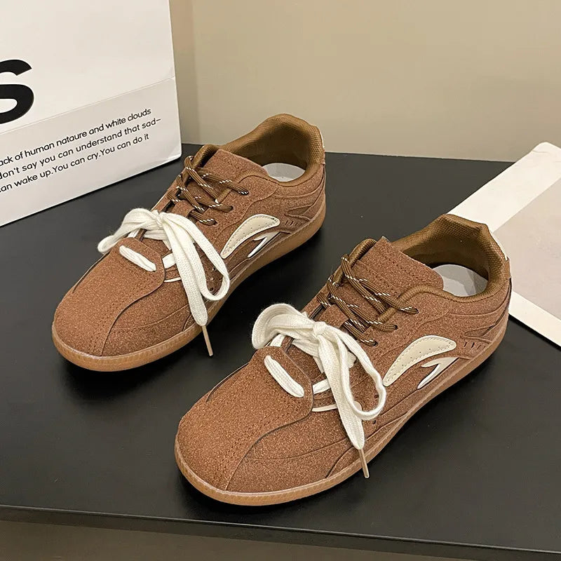 Versatile Flat-Bottomed Breathable Casual Sneakers