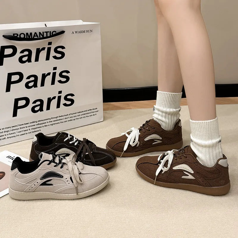 Versatile Flat-Bottomed Breathable Casual Sneakers