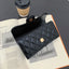 Elegant Small Folding Wallet with Diamond Embroidery