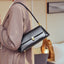 Small French baguette bag women's genuine leather net celebrity underarm bag summer French shoulder bag genuine leather women's bag - Korvel